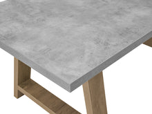 Load image into Gallery viewer, Tommie 1.8M Rectangular Dining Table - Cement + Oak
