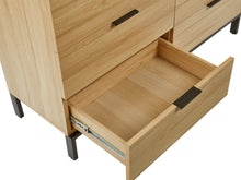 Load image into Gallery viewer, Ocala Low Boy 8 Drawer Chest Dresser - Oak