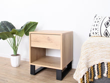 Load image into Gallery viewer, Frohna Wooden Bedside Table Nightstand - Oak