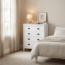 Load image into Gallery viewer, Congo 4 Drawers Tallboy - White