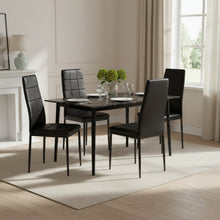 Load image into Gallery viewer, Mauro PU Leather Dining Chair - Set of 4 - Black