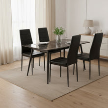 Load image into Gallery viewer, Mauro PU Leather Dining Chair - Set of 4 - Black
