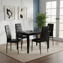 Load image into Gallery viewer, Mauro PU Leather Dining Chair - Set of 4 - Black