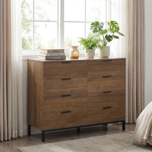 Load image into Gallery viewer, Ocala Low Boy 8 Drawer Chest Dresser - Walnut