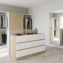 Load image into Gallery viewer, Harris 6 Drawers Low Boy - Oak + White