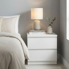 Load image into Gallery viewer, Tongass Wooden Bedside Table - White