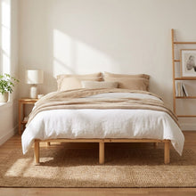 Load image into Gallery viewer, Ohio Double Wooden Bed Base - Natural