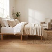 Load image into Gallery viewer, Ohio Double Wooden Bed Base - Natural
