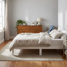 Load image into Gallery viewer, Conival Double Wooden Bed Frame - White