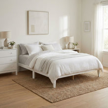 Load image into Gallery viewer, Conival King Wooden Bed Frame - White