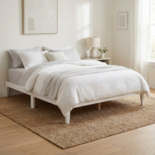 Load image into Gallery viewer, Conival King Wooden Bed Frame - White