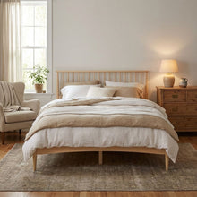 Load image into Gallery viewer, Tolmount Queen Wooden Bed Frame - Light Oak