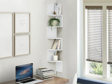 Load image into Gallery viewer, Nemi 5-Tier Wall Mounted Corner Shelf Storage Shelf - White
