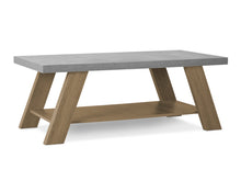 Load image into Gallery viewer, Tommie Rectangular Coffee Table - Cement + Oak
