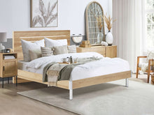 Load image into Gallery viewer, Makalu Queen Wooden Bed Frame - Oak
