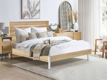 Load image into Gallery viewer, Makalu Queen Wooden Bed Frame - Oak
