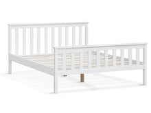 Load image into Gallery viewer, Andes double wooden bed frame - white