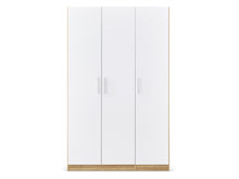 Load image into Gallery viewer, Makalu Wardrobe 3 Door Storage Shelves - Oak