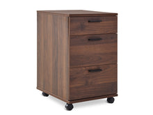 Load image into Gallery viewer, Nakia 3 Drawer Filing Cabinet - Walnut
