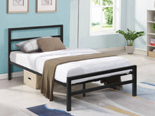 Load image into Gallery viewer, Dowe King Single Metal Bed Frame - Black