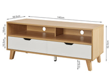 Load image into Gallery viewer, Schertz 1.4m Entertainment Unit - Oak
