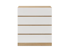 Load image into Gallery viewer, Harris 4 Drawers Tallboy - Oak + White