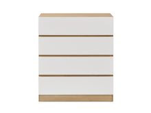 Load image into Gallery viewer, Harris 4 Drawers Tallboy - Oak + White
