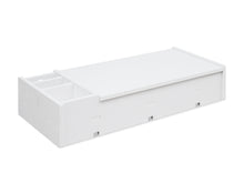 Load image into Gallery viewer, 2 Tier Monitor Stand Riser - White Storage Organizer
