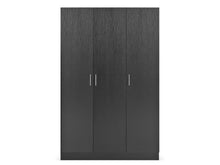 Load image into Gallery viewer, Bram 3 Door Wardrobe Cabinet - Black