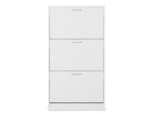 Load image into Gallery viewer, Matilda 3 Drawer Shoe Cabinet Storage Rack - White