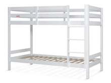 Load image into Gallery viewer, Maroon Single Wooden Bunk Bed Frame - White