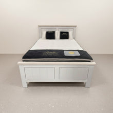 Load image into Gallery viewer, Aurora Solid Wood Queen Bed Frame - White