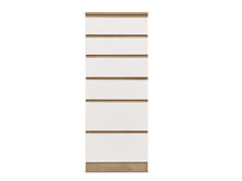 Load image into Gallery viewer, Harris 6 Drawer Tallboy with Mirror - Oak + White
