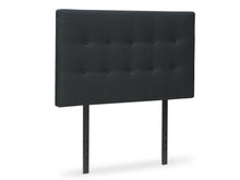 Load image into Gallery viewer, Susan King Single Fabric Upholstered Headboard - Black
