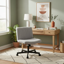Load image into Gallery viewer, Lukas Cross Legged Office Chair - Light Grey