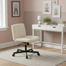 Load image into Gallery viewer, Lukas Cross Legged Office Chair - Beige