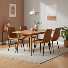 Load image into Gallery viewer, David PU Leather Dining Chair - Set of 4 - Orange