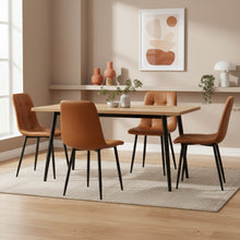 Load image into Gallery viewer, David PU Leather Dining Chair - Set of 4 - Orange