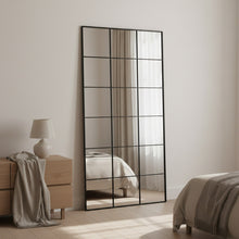 Load image into Gallery viewer, Grid Full Length Mirror - Black