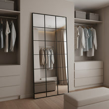 Load image into Gallery viewer, Grid Full Length Mirror - Black