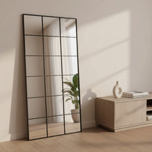 Load image into Gallery viewer, Grid Full Length Mirror - Black