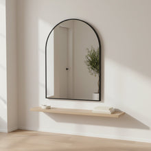 Load image into Gallery viewer, Vera Arch Aluminium Wall Mirror - Black
