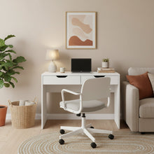 Load image into Gallery viewer, Schertz 100cm Computer Desk - White