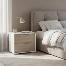 Load image into Gallery viewer, Waipoua Bedside Table Nightstand - GREY OAK