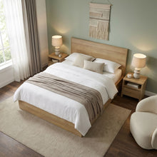 Load image into Gallery viewer, Harris Queen Bed Frame with Storage - Oak