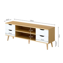 Load image into Gallery viewer, Lucille 1.2M Entertainment Unit - Maple + White