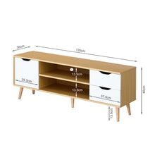 Load image into Gallery viewer, Laguna 1.2M Entertainment Unit - Maple + White