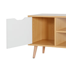 Load image into Gallery viewer, Como 1.2M Entertainment Unit - Maple + White