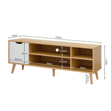 Load image into Gallery viewer, Como 1.2M Entertainment Unit - Maple + White