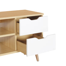 Load image into Gallery viewer, Lucille 1.4M Entertainment Unit - Maple + White